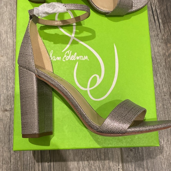 Sam Edelman Pewter Metallic Heels - Picture 5 of 6